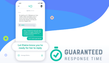 Talkspace's Guaranteed Response Time feature